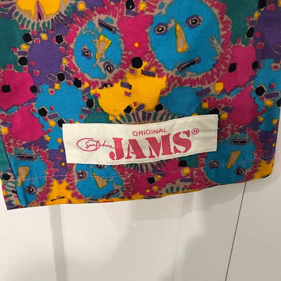 Mens 80s Vintage Jams long shorts/swim - Picture 3 of 5